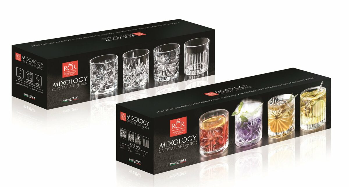 Mixology Set A 4 Cocktail / Whiskey Glasses